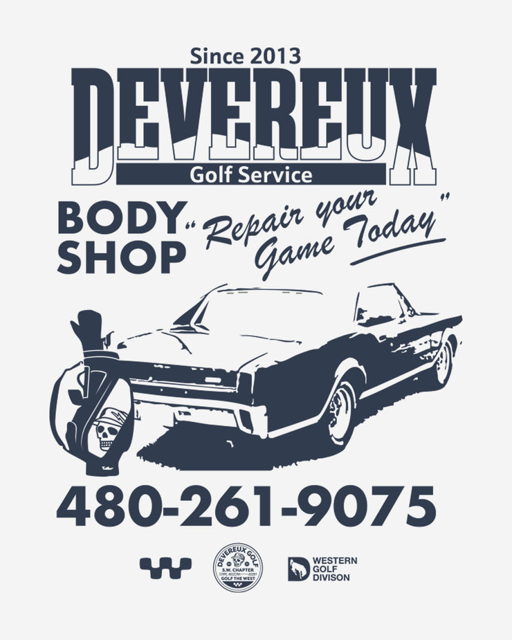 Devereux Body Shop Tee - White