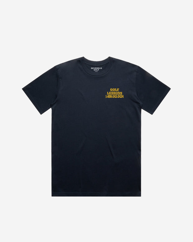 Devereux Golf Lessons Tee - Navy