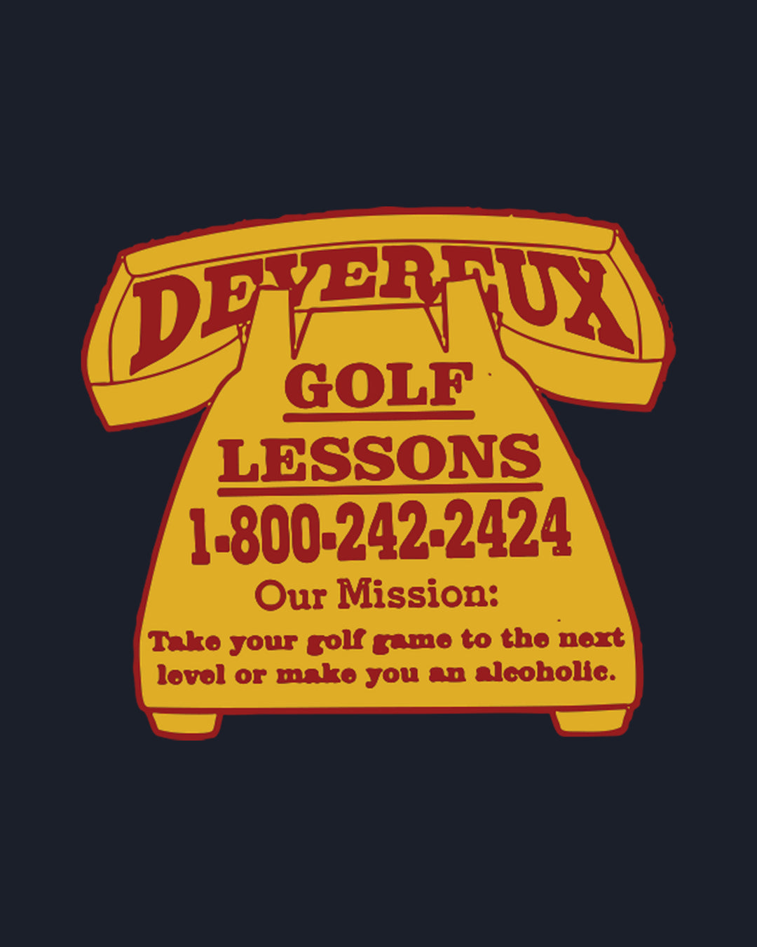 DEVEREUX GOLF ネイビー Tシャツ　Devereux golf Devereux Golf Lessons T-Shirt - Navy