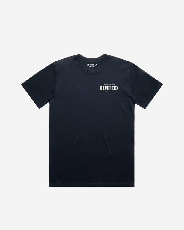 Trouble Out West Tee - Navy
