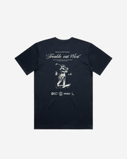 Trouble Out West Tee - Navy