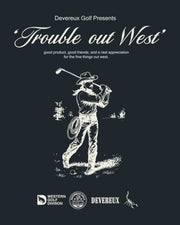 Trouble Out West Tee - Navy