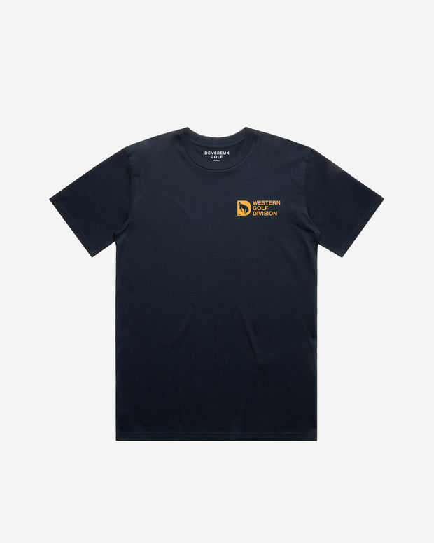 Western Golf Division Tee - Navy