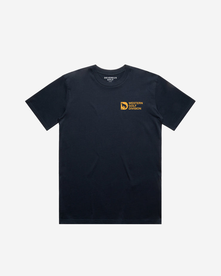 Western Golf Division Tee - Navy