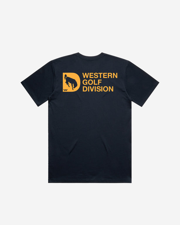 Western Golf Division Tee - Navy - Devereux