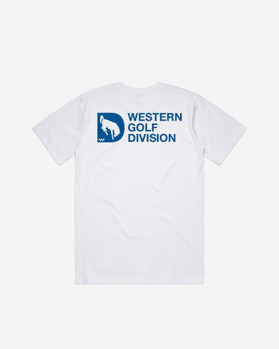 Western Golf Division Tee - White