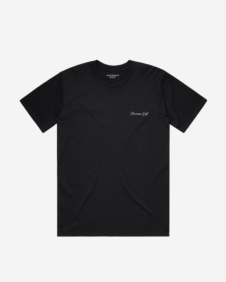 Script Skull Tee - Black