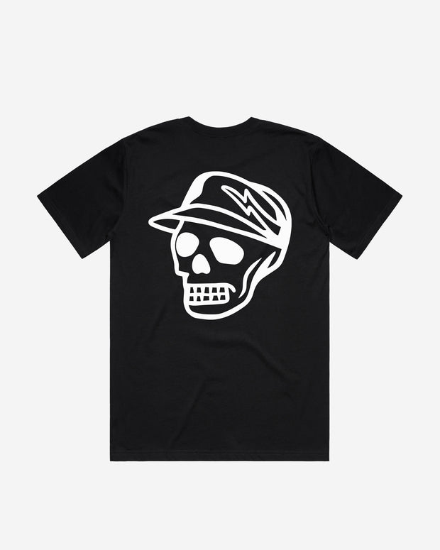 Script Skull Tee - Black