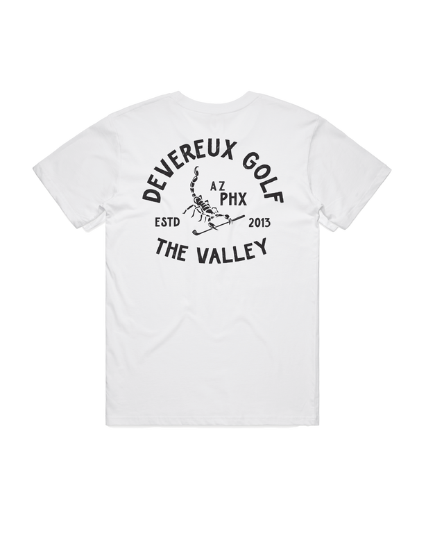 メンズウェア #COOL BLUE GOLF TEE WHITE Tshirt-Scorpion-Golfer-White-