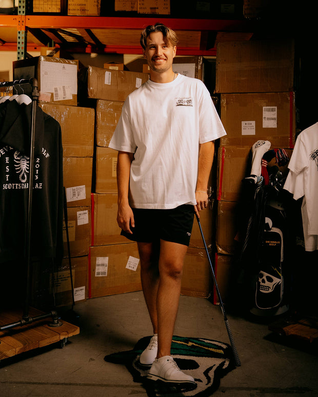 Skull Caddie Tour Truck Tee - White