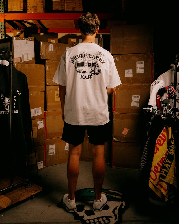Skull Caddie Tour Truck Tee - White