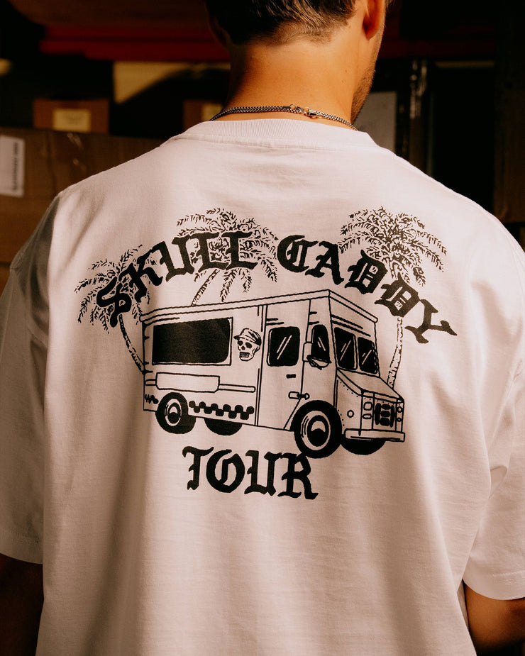 Skull Caddie Tour Truck Tee - White