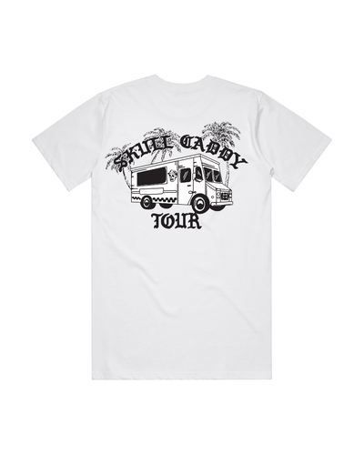 Skull Caddie Tour Truck Tee - White