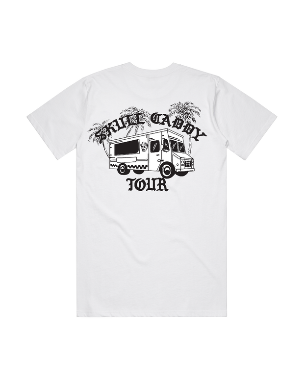 Skull Caddie Tour Truck Tee - White