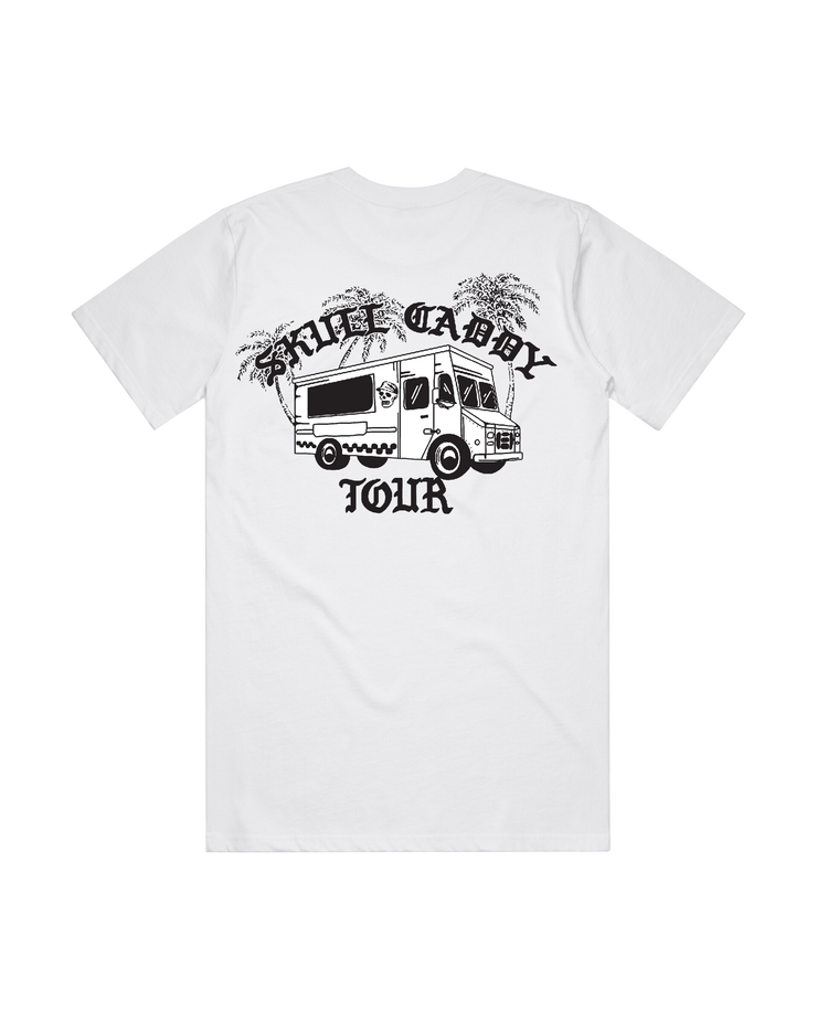 Skull Caddie Tour Truck Tee - White