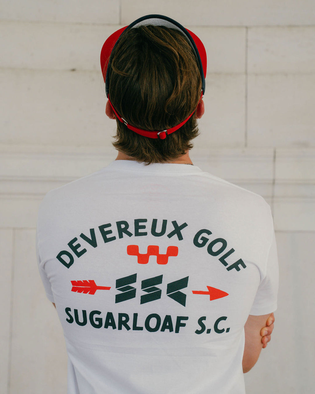 Sugarloaf x Devereux Skull Caddie Tee - White