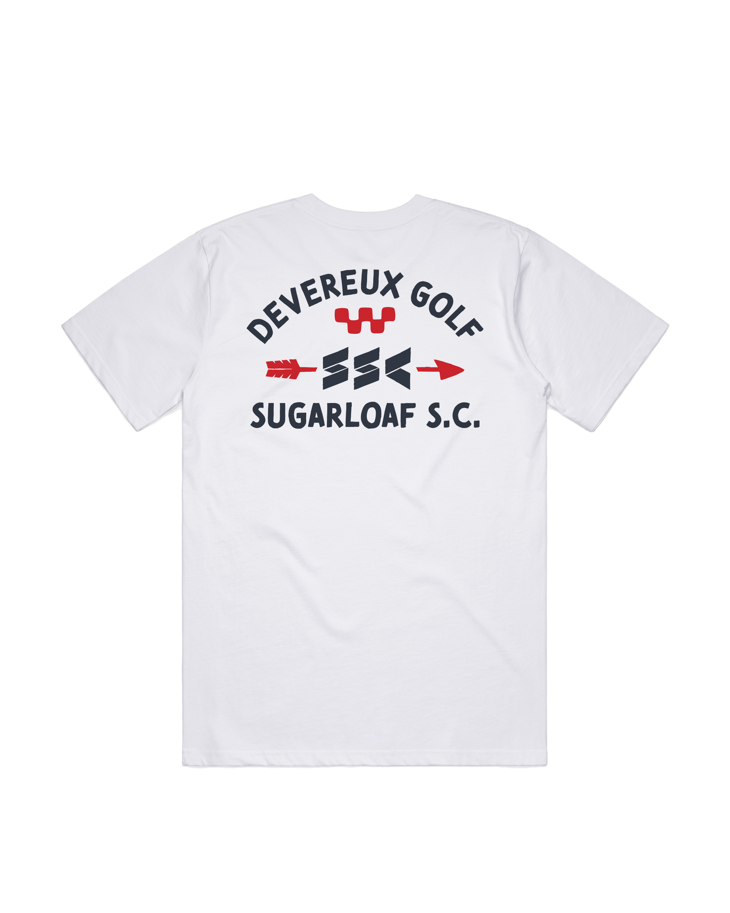DEVEREUX devereux メンズ　デヴァロー　ゴルフ　Tシャツ Sugarloaf x Devereux Skull Caddie Tee - White
