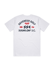 Sugarloaf x Devereux Skull Caddie Tee - White