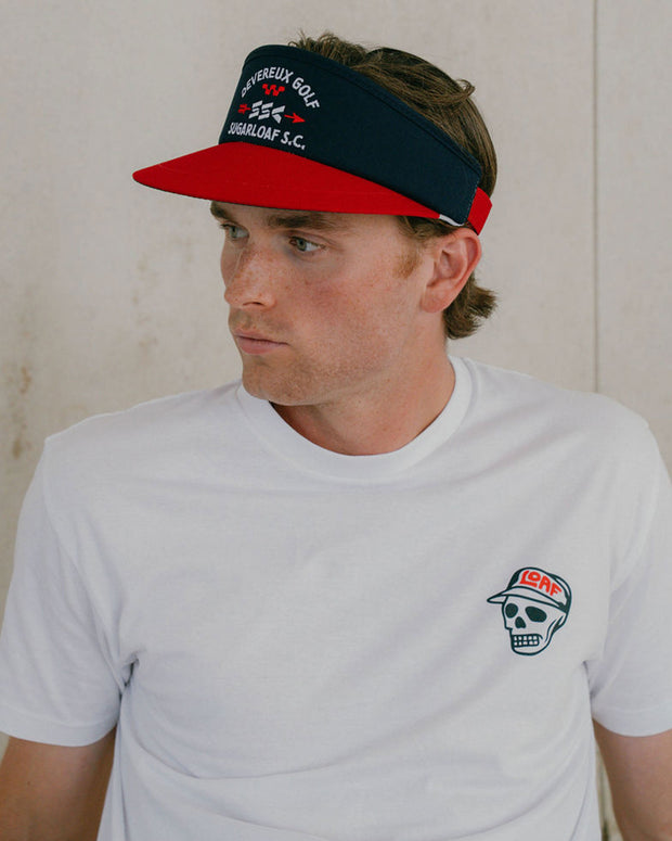 Sugarloaf x Devereux Skull Caddie Tee - White