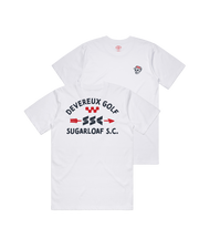 Sugarloaf x Devereux Skull Caddie Tee - White