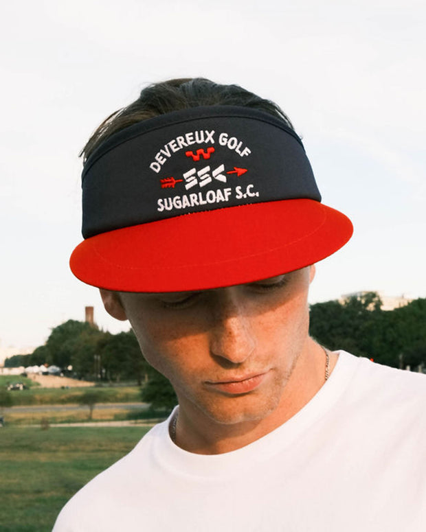 Sugarloaf X Devereux Visor - Navy / Red