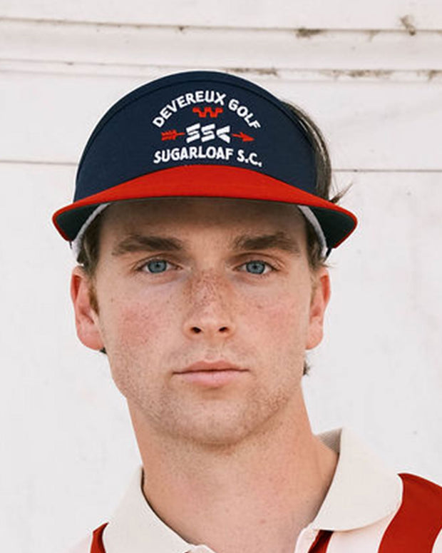 Sugarloaf X Devereux Visor - Navy / Red