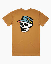 Skull Icon Tee - Camel-Shirts & Tops-Devereux