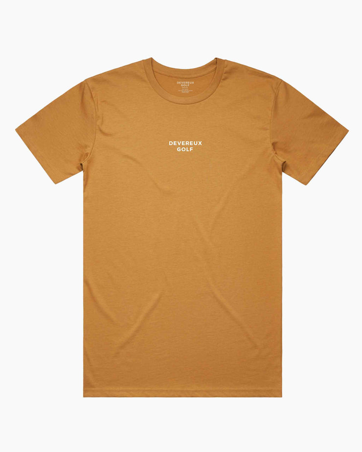 Skull Icon Tee - Camel-Shirts & Tops-Devereux