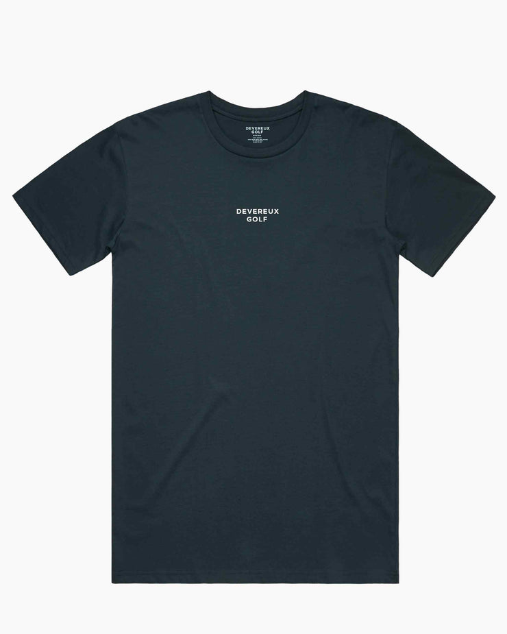 Skull Icon Tee - Indigo Blue-Shirts & Tops-Devereux