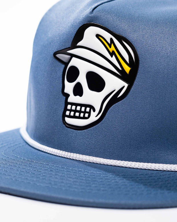 Skull Caddie Hat - Slate Blue-Hats-Devereux