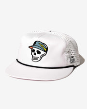 Skull Caddie Hat - White-Hats-Devereux