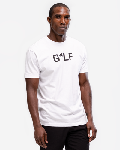 G*LF Tee - White-T-Shirt-Devereux