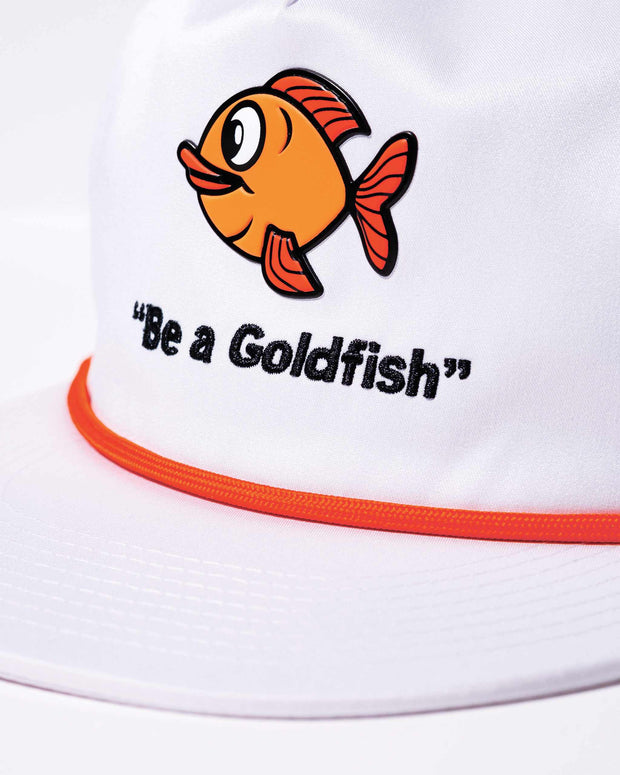 DVRX Goldfish Hat - White-Headwear-Devereux