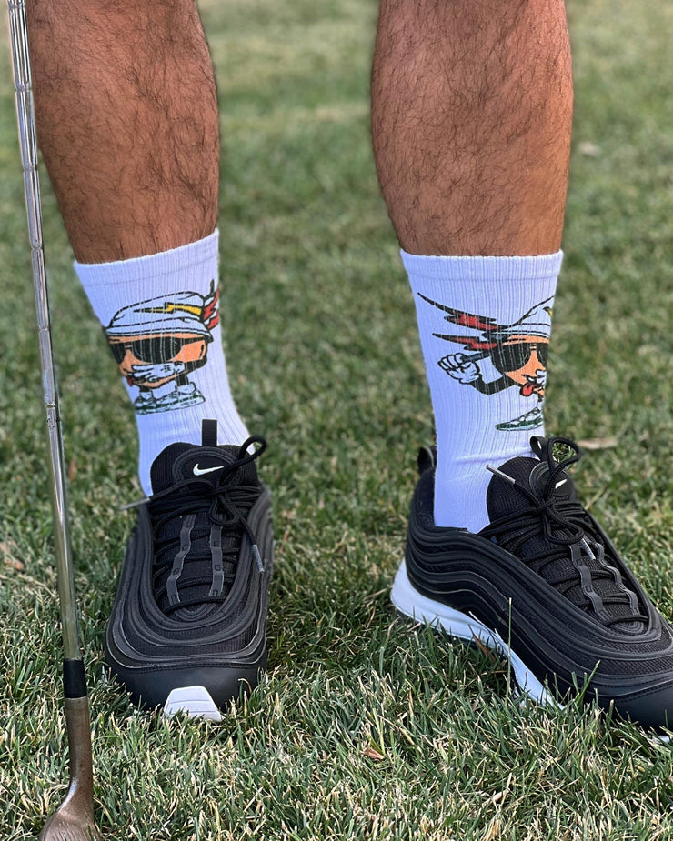 Peachy Mane Sock-Socks-Devereux