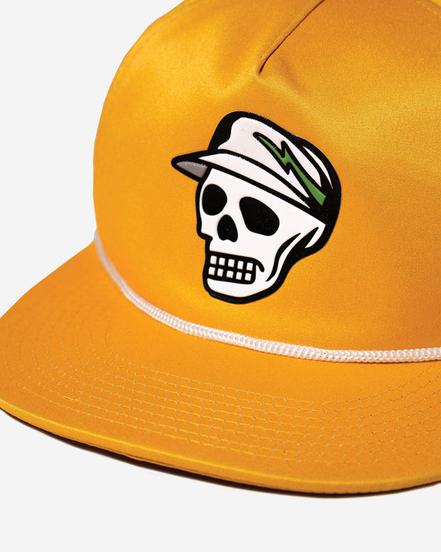 Skull Caddie Hat - Yellow-Headwear-Devereux