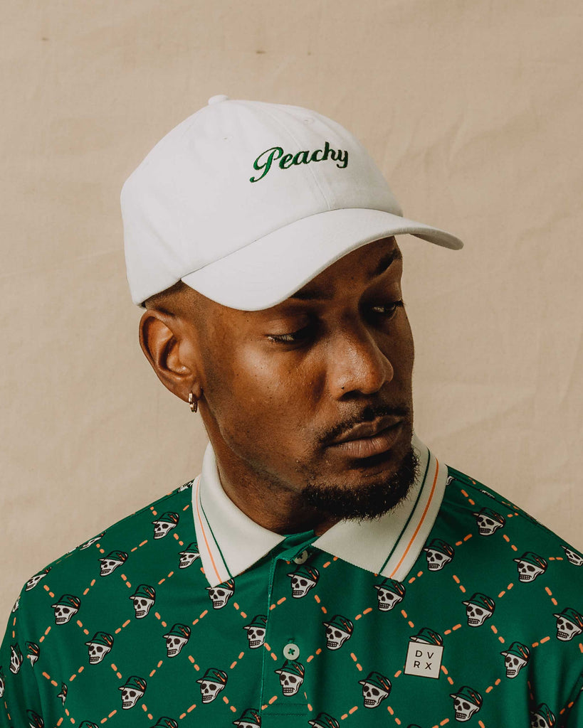 Peachy Dad Hat - White | Devereux