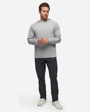 Grey lightweight long sleeve performance hoodie