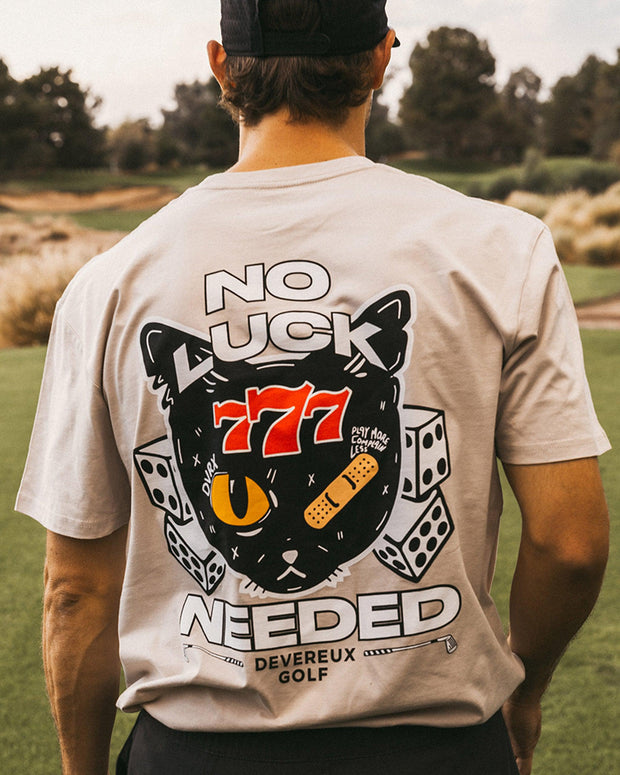 No Luck Needed Kitty Tee-Graphic Tee-Devereux